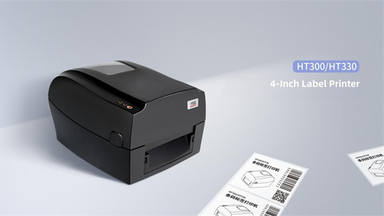 HPRT HT300 Termotransferowa drukarka etykiet: wydajne drukowanie kodów QR do kontroli sprzętu
